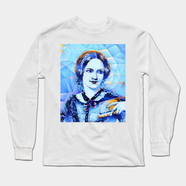 Charlotte Bronte Portrait | Charlotte Brontë Artwork | Charlotte Brontë Painting 9 Long Sleeve T-Shirt by JustLit